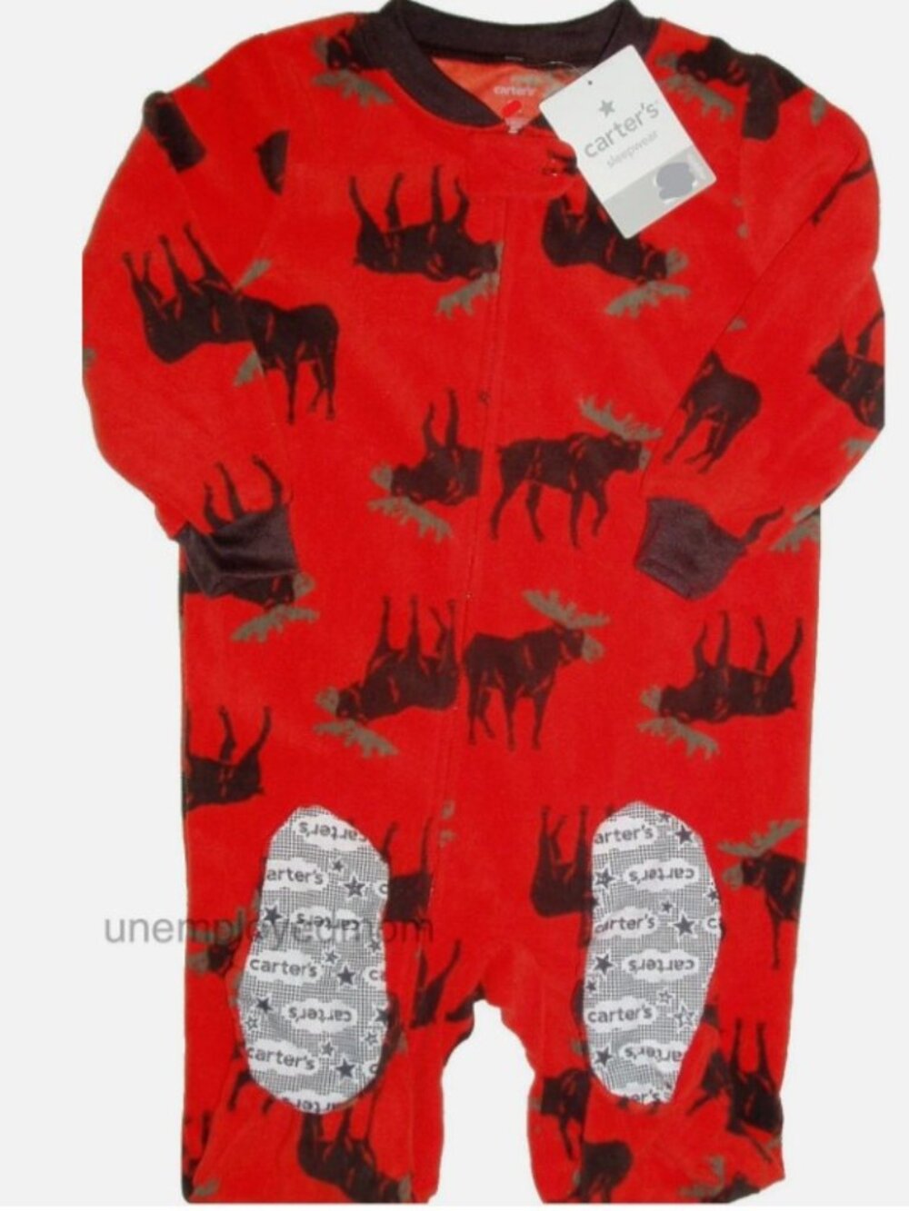 Footed Pajamas Sleeper Boys Warm Microfleece Blanket PJ Sleepwear Moose